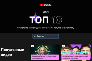 Дворец Путина, Ивангай, вДудь и BadComedian: названы самые популярные видео на YouTube в 2021 году