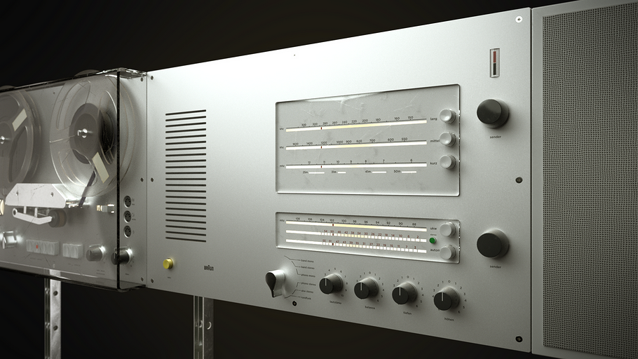 В честь 100-летия бренда Braun представил обновленную версию настенной аудиосистемы Wandanlage 1965 года