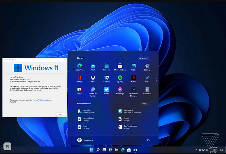 Windows 11: появились первые скриншоты новой операционной системы