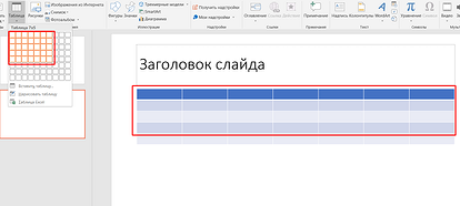 Как сделать таблицу в PowerPoint: 2 простых способа