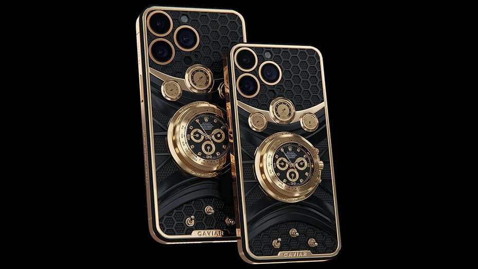 В России стартовали продажи роскошного iPhone 14 Pro со встроенными часами Rolex