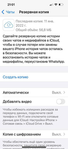 Как сделать резервную копию WhatsApp на смартфоне: инструкция для Android и iPhone