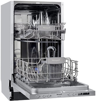 Weissgauff BDW 4543 D - одна из лучших встраиваемых посудомоечных машин 45 см в ценовой категории до 25 000 рублей. Модель вмещает 9 комплектов и позволяет работать с наполовину загруженн...