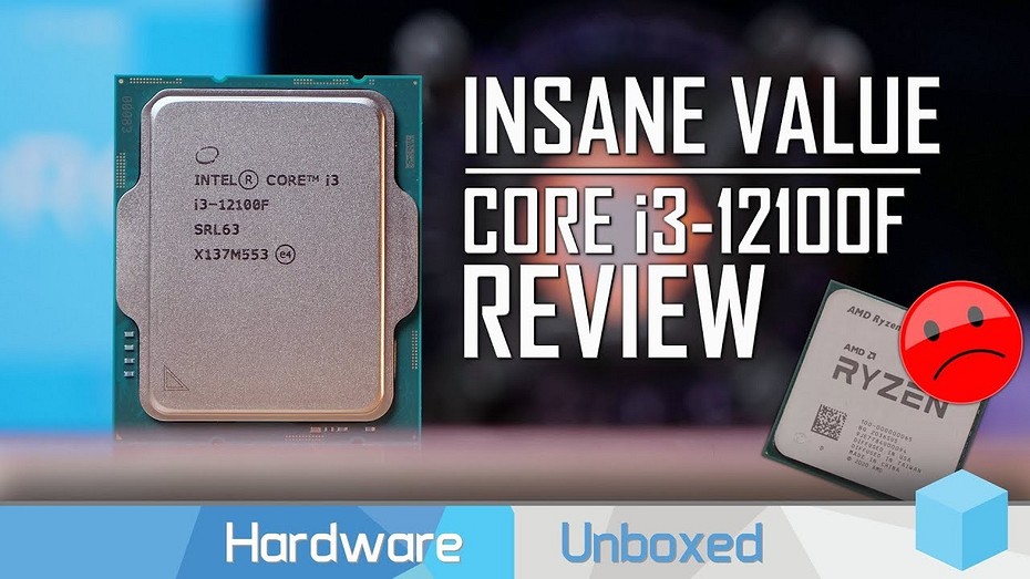 Бюджетный процессор Intel Core i3-12100F протестировали в играх, приложениях и бенчмарках  шикарный камень