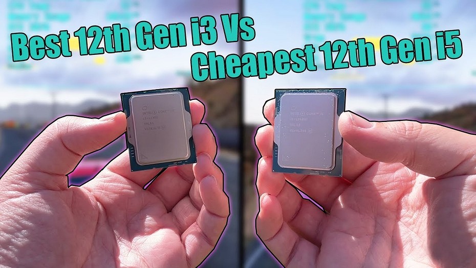 Недорогие процессоры Intel Core i3-12300 и Intel Core i5-12400F сравнили в ААА-играх
