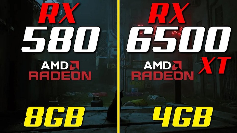 Radeon RX 580 сравнили с Radeon RX 6500 XT в современных играх  старичок или новичок