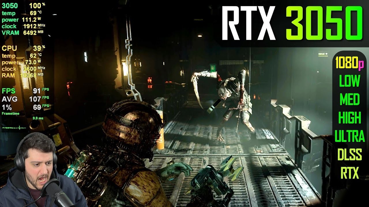 Бюджетную видеокарту GeForce RTX 3050 за 23 000 рублей проверили в ремейке  Dead Space — справляется на ура! | ichip.ru