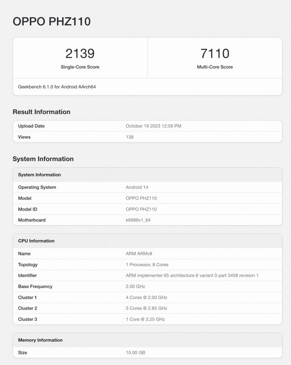 Oppo Find X7 засветился в Geekbench с экстравагантым чипом