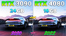 Мощные и дорогие видеокарты GeForce RTX 3090 и GeForce RTX 4080 сравнили в 10 играх в 4K
