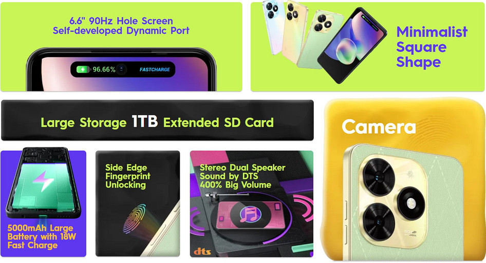 Представлен яркий бюджетный смартфон TECNO Spark 20C