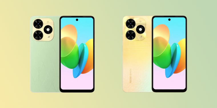 Представлен яркий бюджетный смартфон TECNO Spark 20C