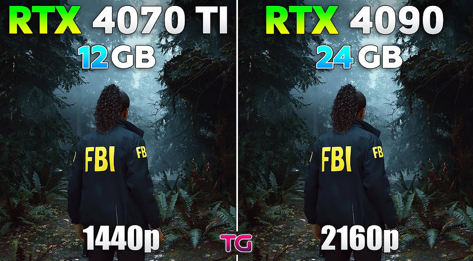 GeForce RTX 4070 Ti протестировали в 2K и сравнили с GeForce RTX 4090 в 4K