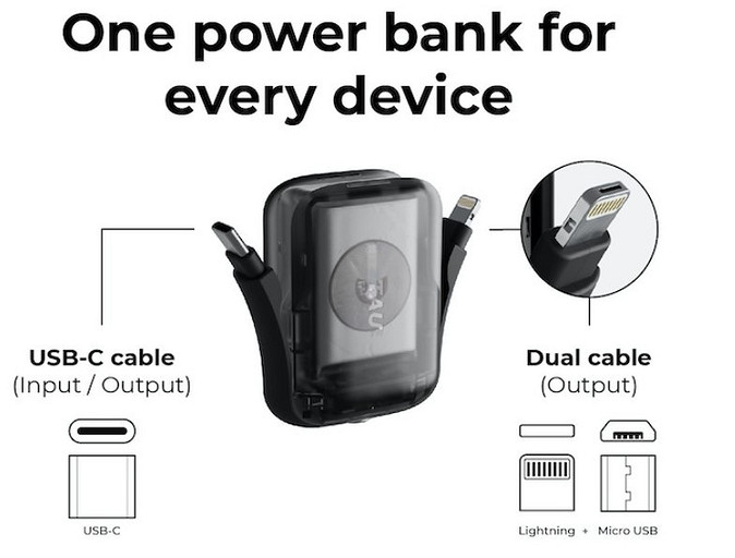 Представлен пауэрбанк Tau 2 размером с брелок за 32 евро