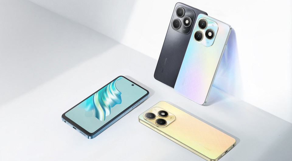 Представлен новый бюджетный смартфон Tecno Spark 20 с дисплеем 90 Гц и камерой 50 Мп