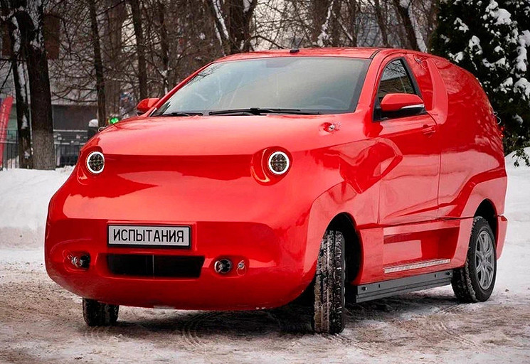 Представлен прототип российского электрокара «Амбер» — выглядит ужасно