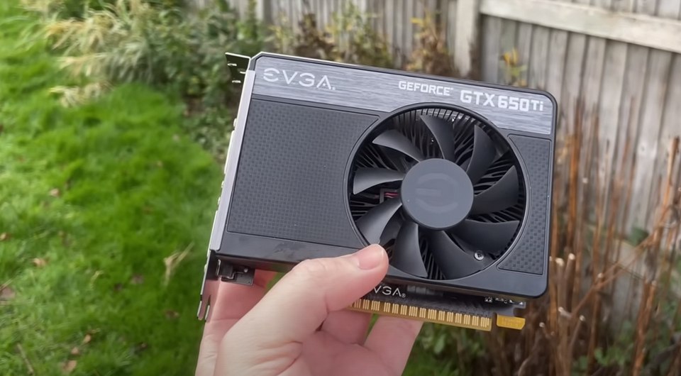 Старинную видеокарту EVGA GeForce GTX 650 Ti SSC протестировали в современных играх