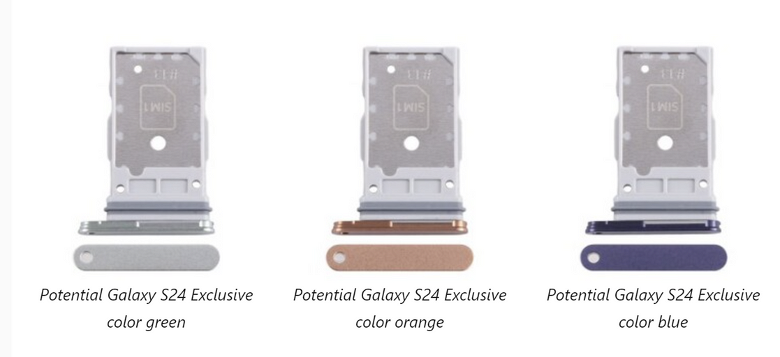 Названы эксклюзивные цвета Samsung Galaxy S24 и S24+