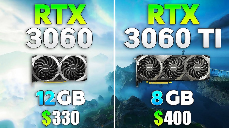 Народные видеокарты GeForce RTX 3060 и GeForce RTX 3060 Ti сравнили в 10 играх  какая лучше