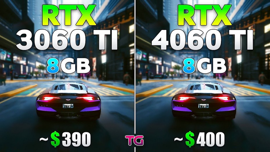 Эксперт с YouTube-канала Testing Games сравнил видеокарты GeForce RTX 4060 Ti и GeForce RTX 3060 Ti в 10 играх  стоит ли переплачивать за новинку