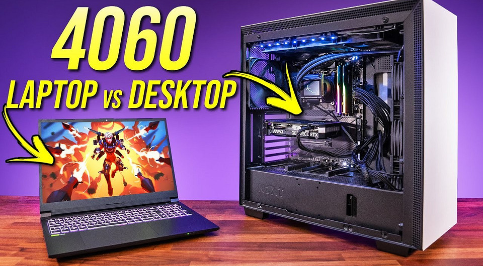 Эксперт сравнил десктопную видеокарту GeForce RTX 4060 с мобильной в 25 играх — результаты неожиданные