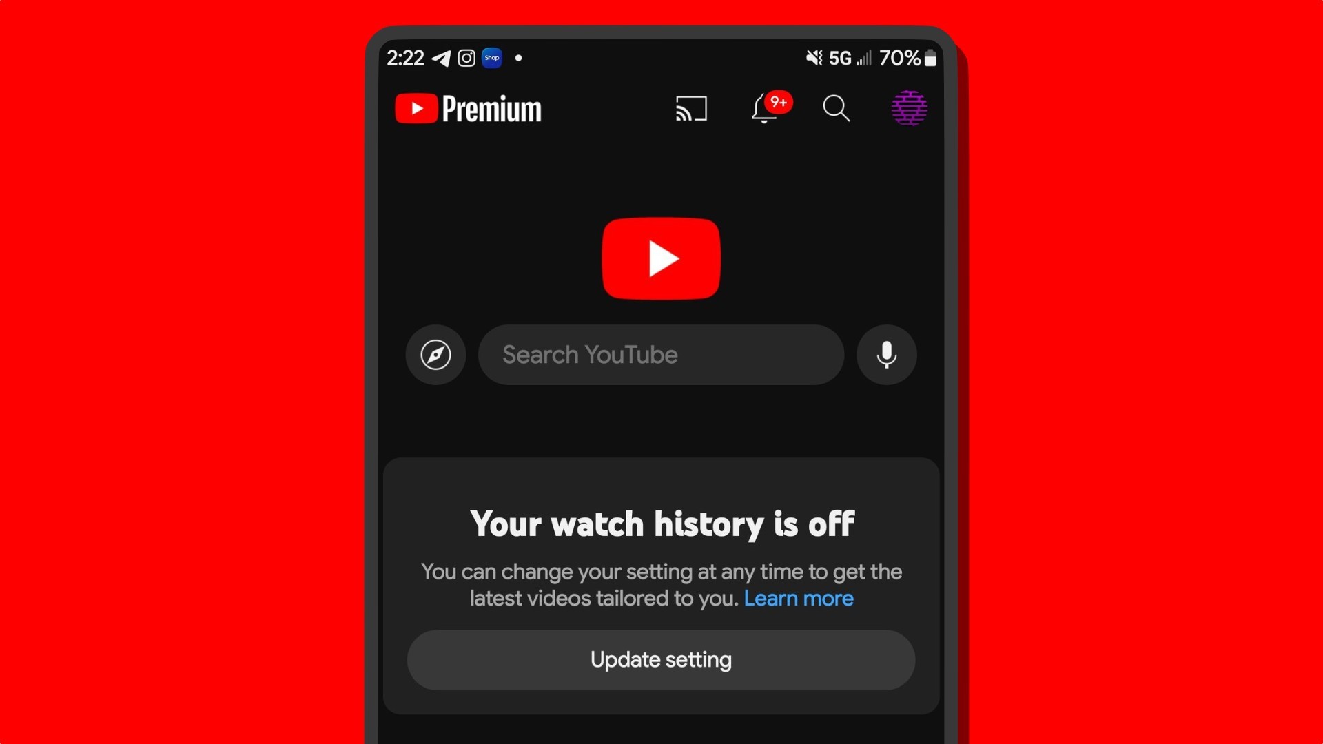 YouTube разрешил отключать раздел с рекомендациями | ichip.ru