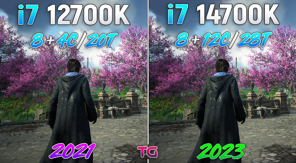 Процессоры Intel Core i7-12700K и Core i7-14700K сравнили в 10 играх