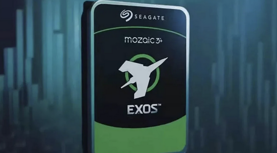 Представлен жесткий диск Seagate Exos Mozaic 3+ с рекордной емкостью 30 ТБ