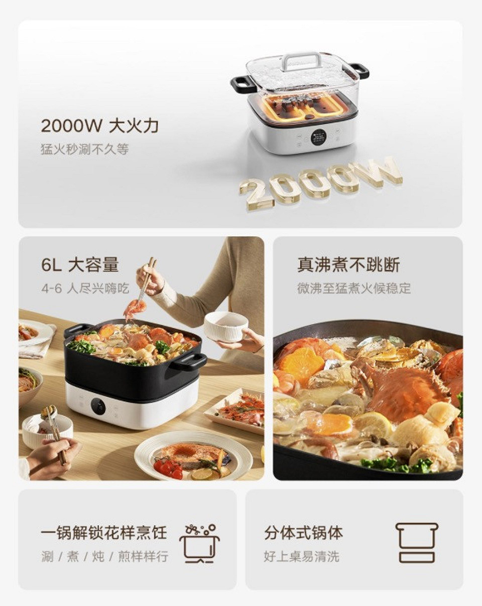 Вещь дня: Xiaomi представила умную кастрюлю Mijia 6L Electric Hot Pot