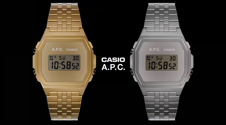 Casio и A.P.C. возродили две культовые модели часов из 1970-х