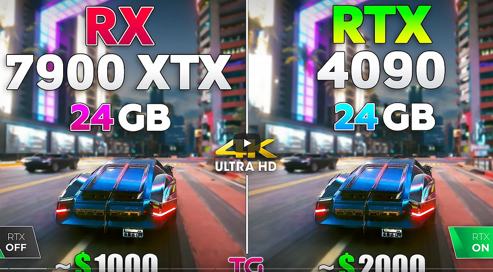Эксперт сравнил топовые видеокарты Radeon RX 7900 XTX и GeForce RTX 4090 на ПК с процессором Ryzen 7 9800X3D