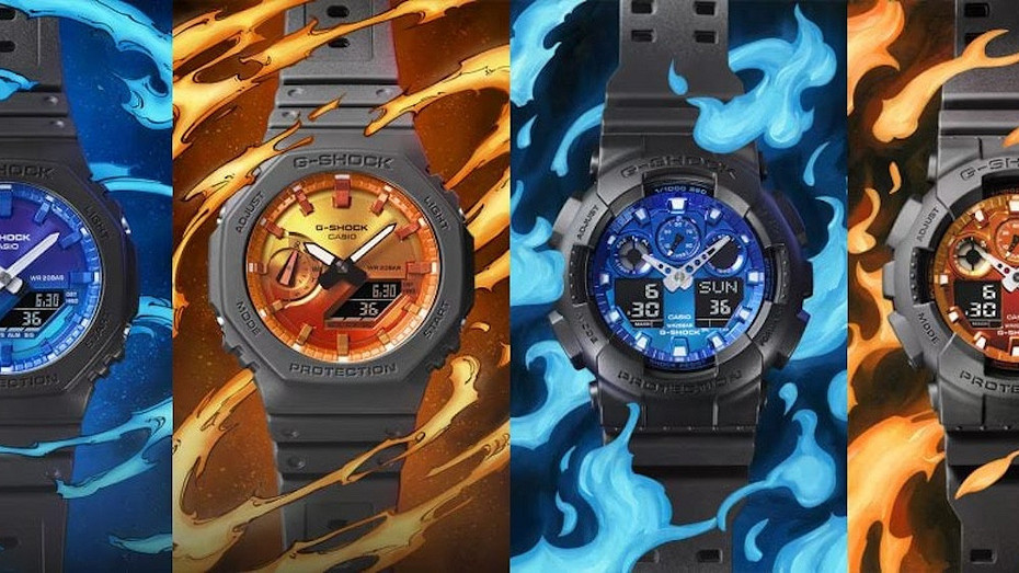 Casio представила лимитированную серию часов G-SHOCK Flame Inside с огненным дизайном