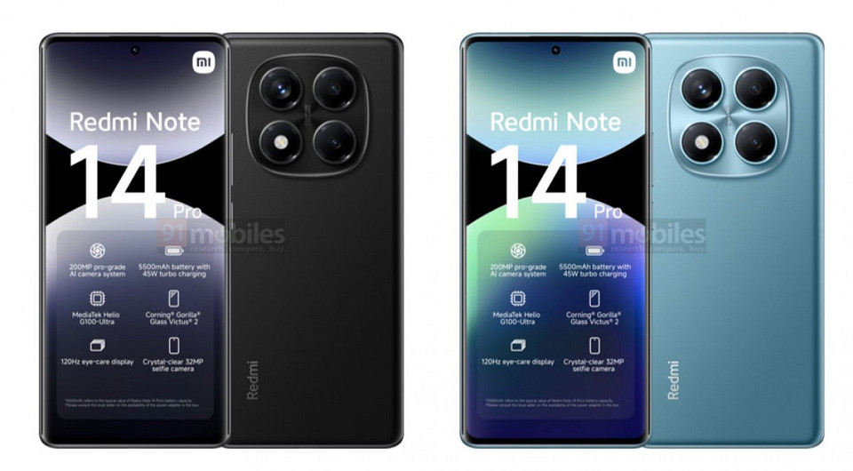 Самые доступные версии Redmi Note 14 4G и Redmi Note 14 Pro 4G засветились в сети