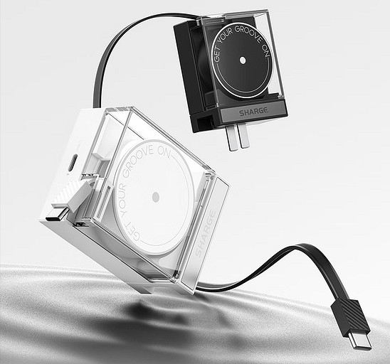 Вещь дня: прозрачная зарядка Sharge S4 GaN с кабелем USB-C