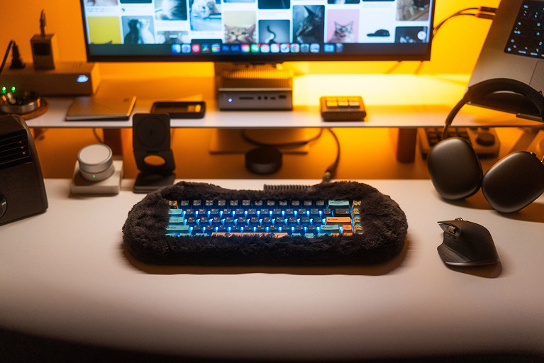 Выпущена пушистая клавиатура Dry Studio Petbrick 65 для фанатов котиков