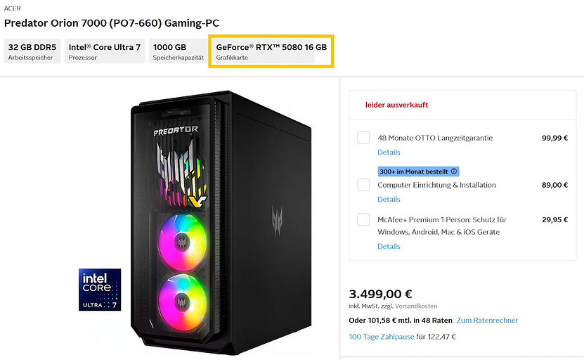 Цены на компьютеры с NVIDIA GeForce RTX 5090 шокируют геймеров