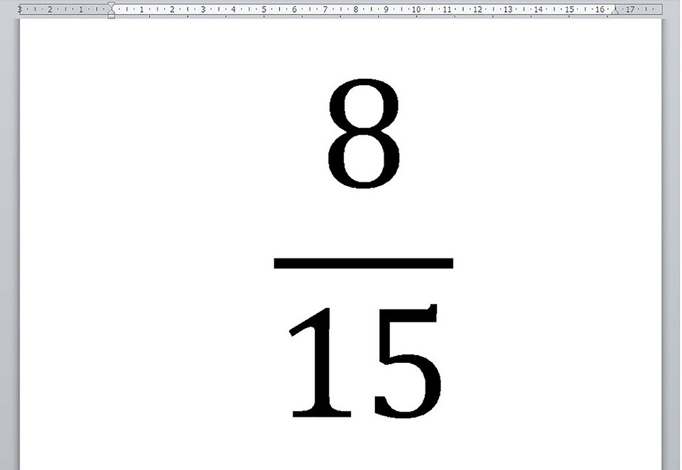 Как сделать дробь в ворде: простые способы