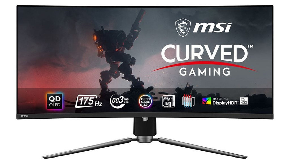 MSI выпустила изогнутый игровой монитор MAG 341CQP с дисплеем QD-OLED