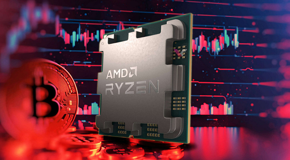 Процессор AMD Ryzen 9 7950X оказался очень эффективен в майниге — приносит $3 в день