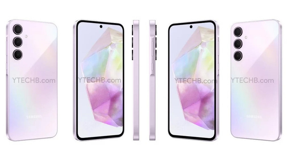 Все расцветки Samsung Galaxy A35 5G показали на рендерах до презентации