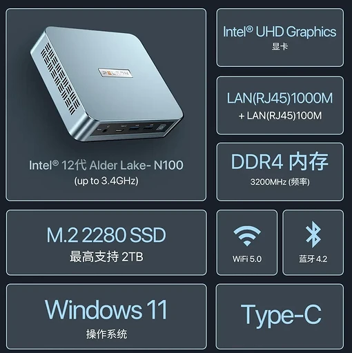 В продажу поступил бюджетный мини-ПК PELADN WI-6 за $140