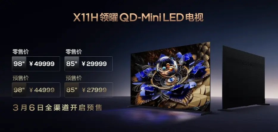 TCL представила премиальные mini-LED телевизоры X11H