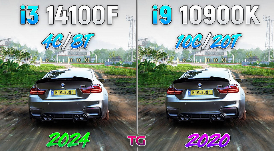 Что изменилось за 4 года? Бюджетный процессор Intel Core i3-14100F сравнили со старым топовым Core i9-10900K