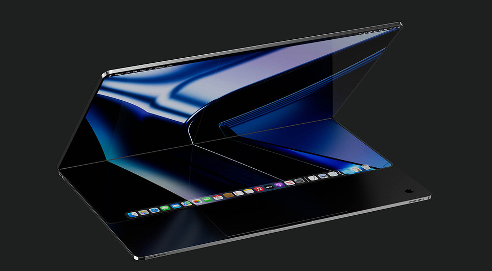 Apple разрабатывает огромный MacBook со складным экраном