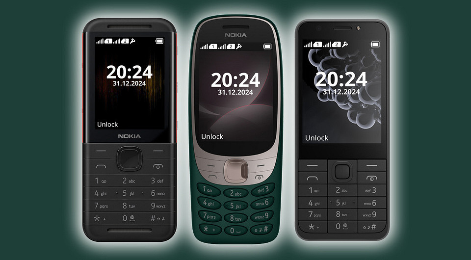 HMD выпустила три кнопочных телефона Nokia 6310, Nokia 5310 и Nokia 230 (2024)