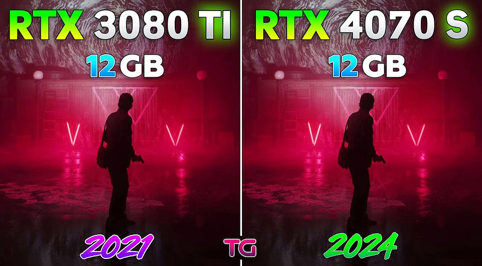 Видеокарты GeForce RTX 4070 SUPER и GeForce RTX 3080 Ti сравнили в 10 играх