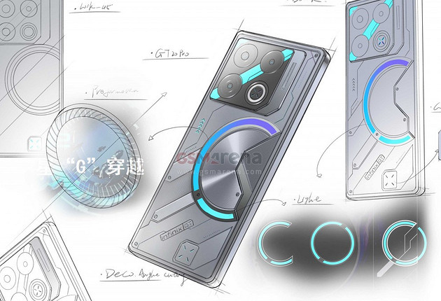 Дизайн Infinix GT 20 Pro раскрыт на официальных чертежах