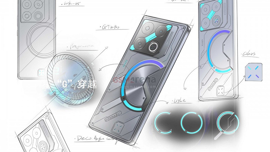 Дизайн Infinix GT 20 Pro раскрыт на официальных чертежах