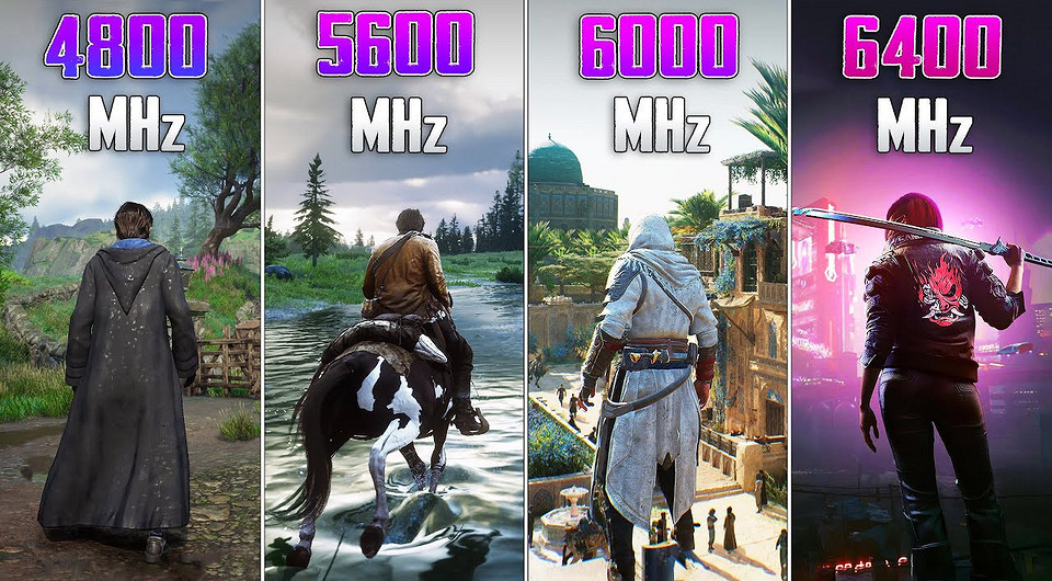 Эксперт выяснил, есть ли разница между оперативной памятью с частотой 4800, 5600, 6000 и 6400 МГц