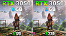 Видеокарту GeForce RTX 3050 с 6 ГБ видеопамяти сравнили с версией RTX 3050 на 8 ГБ