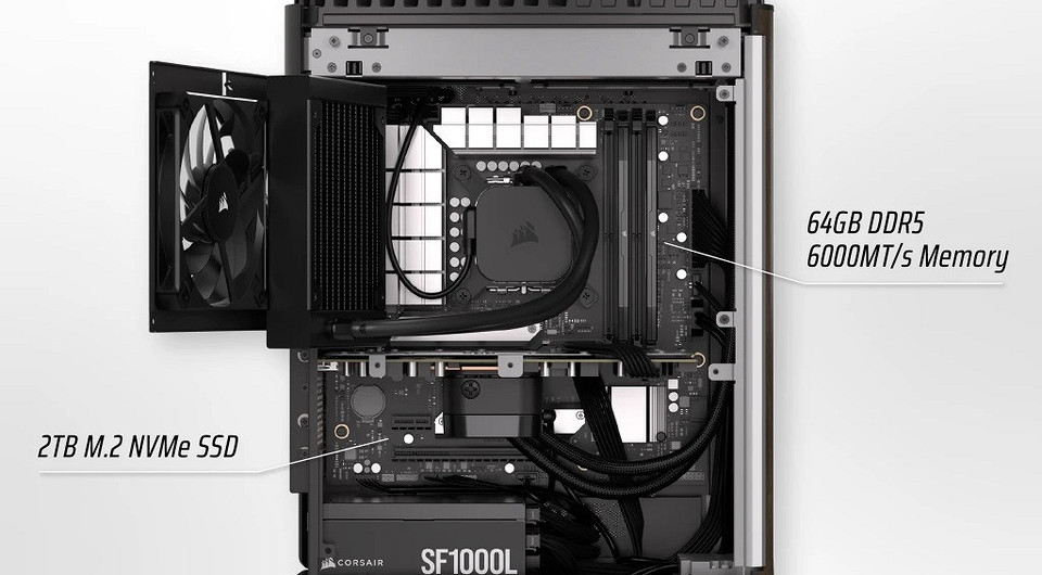 Corsair выпустила настольный ПК ONE i500 в корпусе из натурального дерева